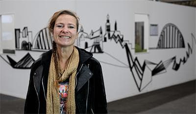Nijmeegse skyline rubber restafval