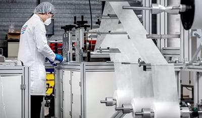 Rubber afdichtstrip voor mondkapjes